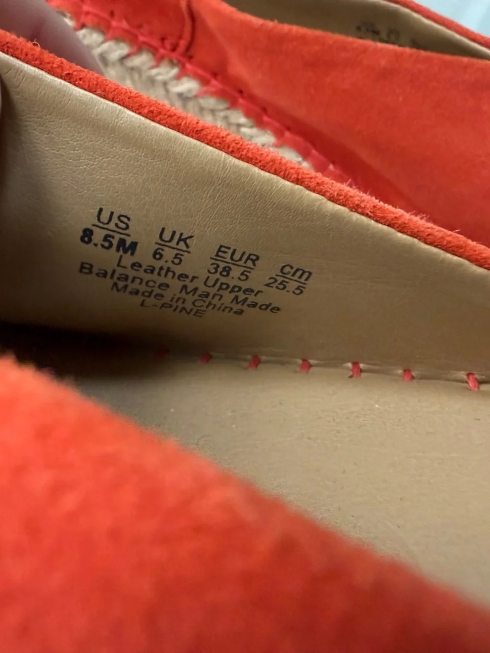 Franco Sarto L-Pine Orange Suede Open-Toe Espadrille Wedge Slip On Sandals Beach